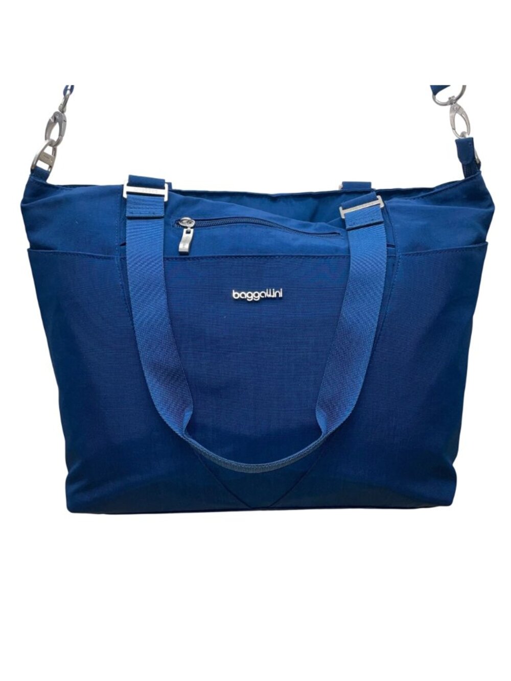 Baggallini Women’s Blue Nylon Adjustable Shoulder Strap Tote Bag image 2